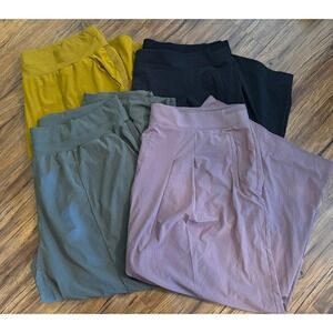 LOT OF 4 Athleta Size 26 Brooklyn Heights High-Rise Pleated Wide Leg Pant Venice